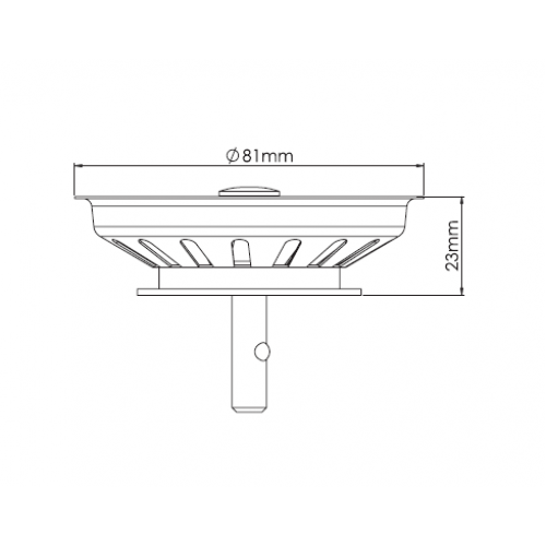 Е700-9, Пробка-выпуск (решетка) для сифона 3 1/2"